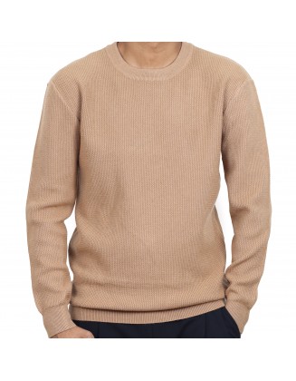 Knitted Woolen Crewneck Sweater 