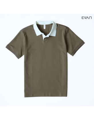 Contrast Collar Polo Shirt