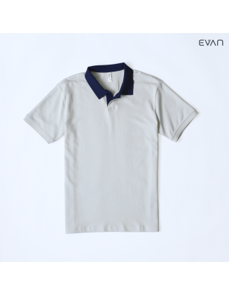 Contrast Collar Polo Shirt