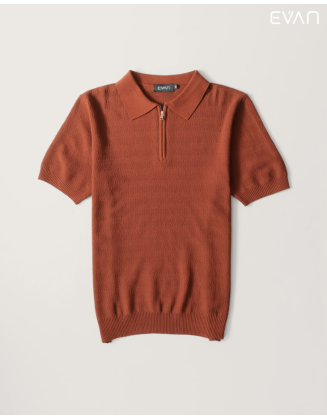 Modern Zip-Up Polo T-Shirt