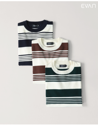 Striped Crew Neck T-Shirt 