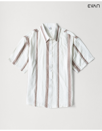 Tie-Dye Stripe Short-Sleeve Shirt