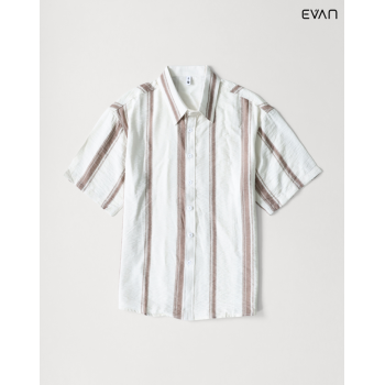 Tie-Dye Stripe Short-Sleeve Shirt