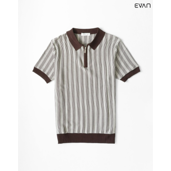 Modern Zip-Up Polo Shirt