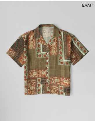 Boho-Inspired Printed Resort Shirt