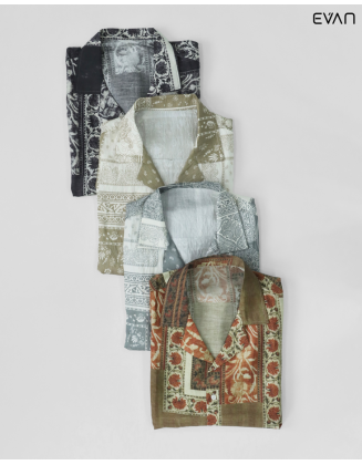 Boho-Inspired Printed Resort Shirt