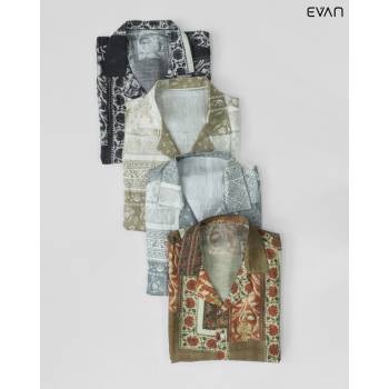 Boho-Inspired Printed Resort Shirt