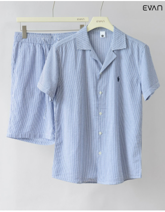 Men's Striped Co-ord Set