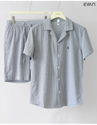 Men's Striped Co-ord Set