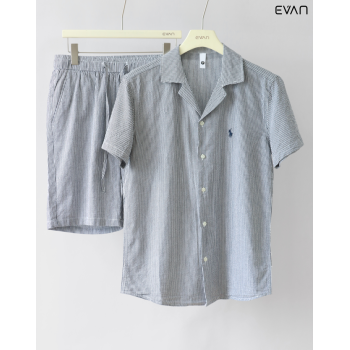 Men's Striped Co-ord Set