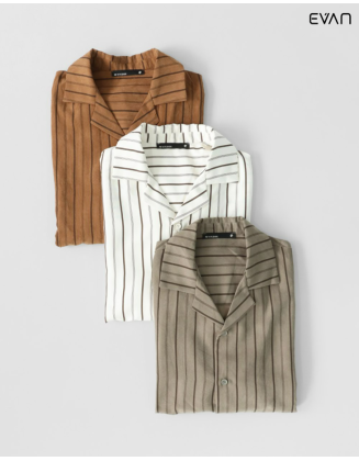 Men's Striped Casual Shirt