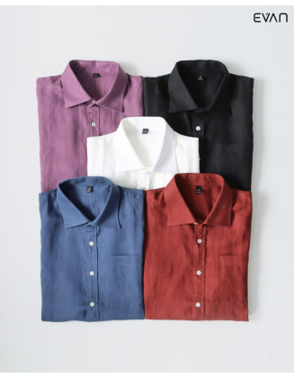 Casual Linen Short Sleeve Shirt
