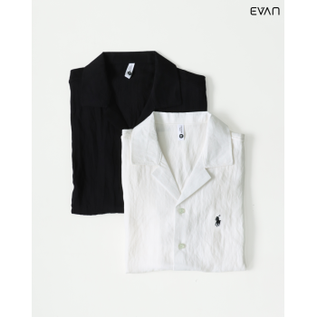 Linen Blend Long Sleeve Shirt