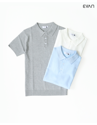 Modern Knit Polo for Refined Comfort