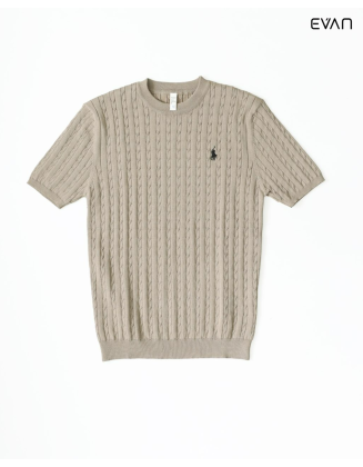 Textured Knit Short-Sleeve T-shirt