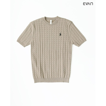 Textured Knit Short-Sleeve T-shirt