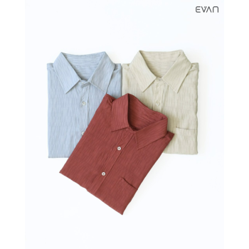 Textured Short Sleeve Button-Up Shirt