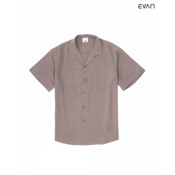 Subtle Pattern Camp Collar Shirt