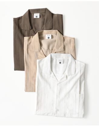 Casual Resort Shirt with Textured Finish