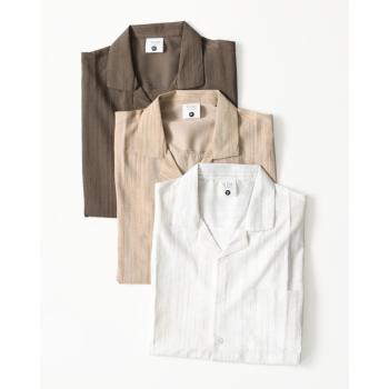 Casual Resort Shirt with Textured Finish
